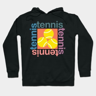 Colorful tennis design with tennis balls Hoodie